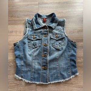 Vintage Y2K Highway Jeans denim vest 💙
